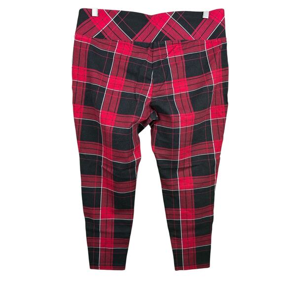 TORRID Womens Leggings Red and Black Plaid Sz 1R 1X 14-16 - Picture 3 of 6